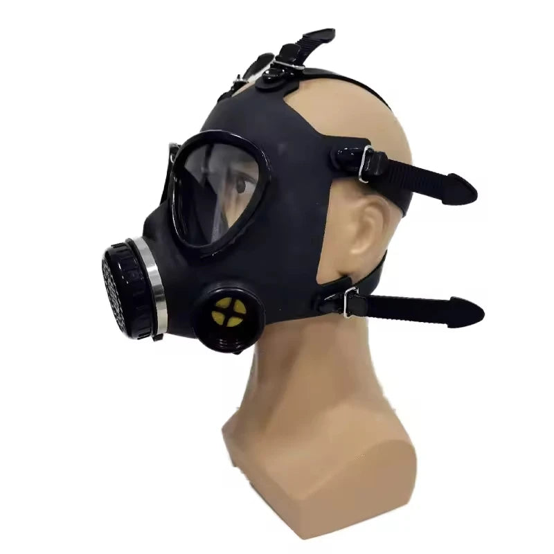 Tactical Full Face Silicone Gas Mask Firefighter Anti-Gas Respirator Personal Defense Equipment