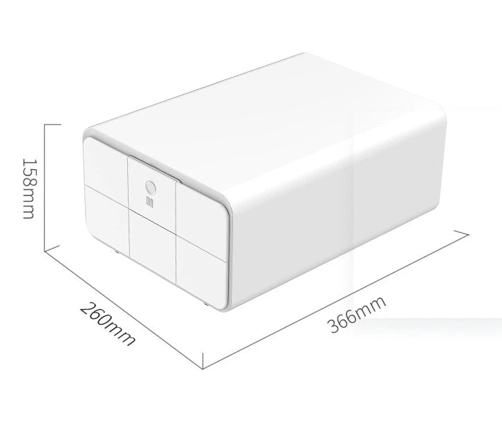 Small Portable Fingerprint Lock Home Drawer Safe Box Biometric Steel Storage Box Valuables Wardrobe Safe Deposit Box