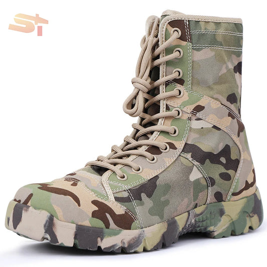 SIKE Winter Tactical Combat Boots – Water Resistant, Side Zipper (SK2408C)