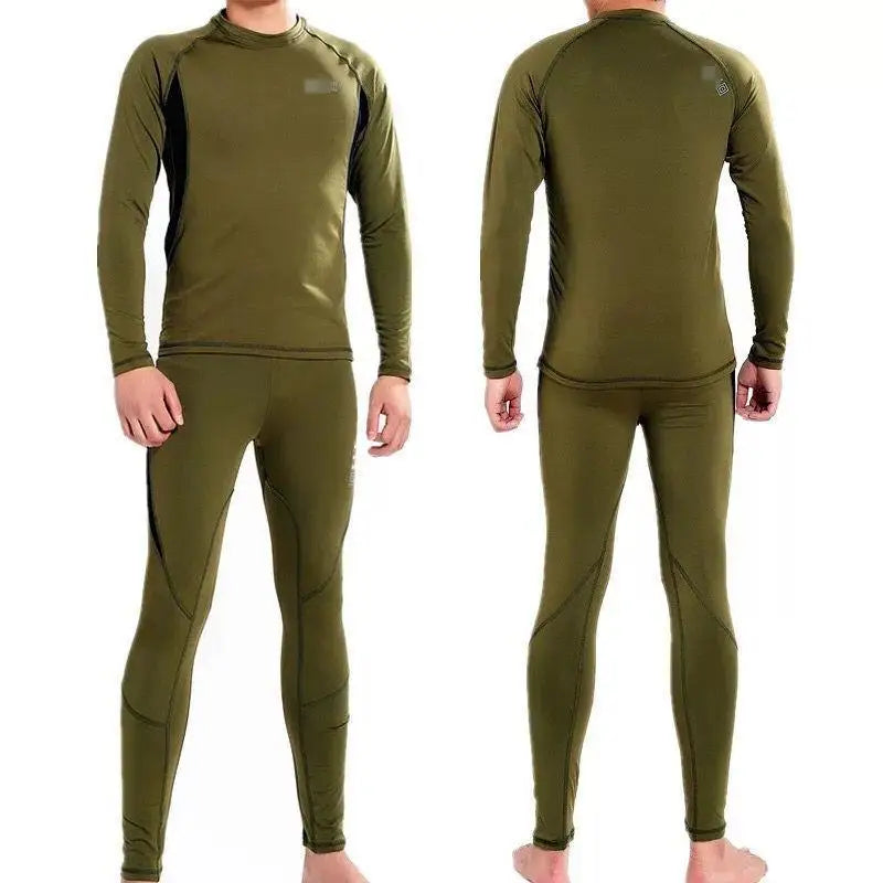 Winter Long Sleeve Undershirt Long Johns Shirts & Pants Tactical Thermal Underwear Set