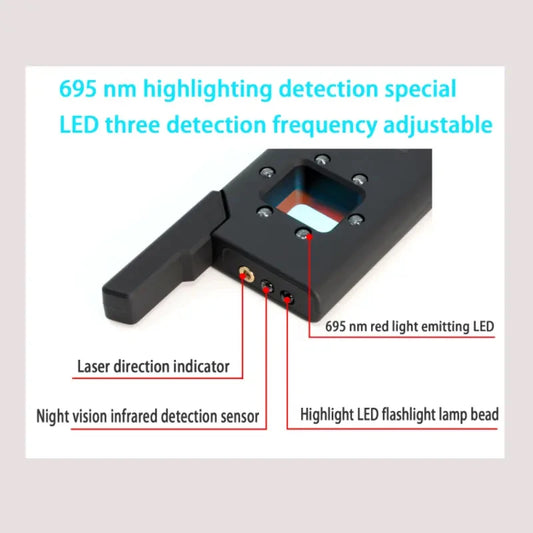 Hot selling Magnet Field Detection GPS Tracker Scanner Anit-spy Camera Detector Mini Compact RF Signal Finder for Safe Travel