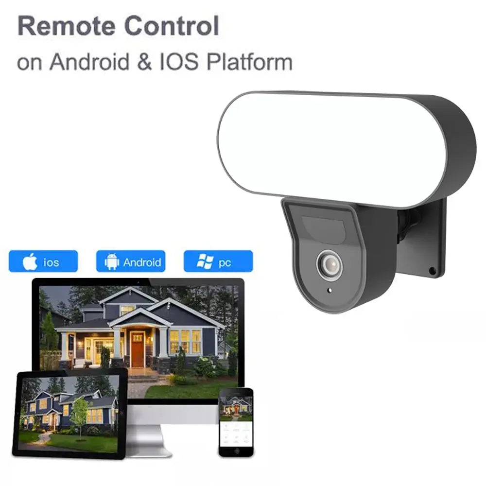 Buitenbeveiliging met LED-Spot Mini Floodlight WiFi Camera 3MP