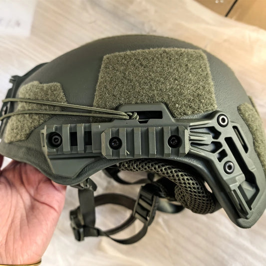 Tactical Wendy Helmet Gear Safety UHMWPE Wendy Helmet With High Quality Green Aramid Wendy Helmet With 3.0 Rails