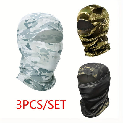 2/3 stuks Camouflage Balaclava Hoofddeksel Set voor Mannen en Vrouwen