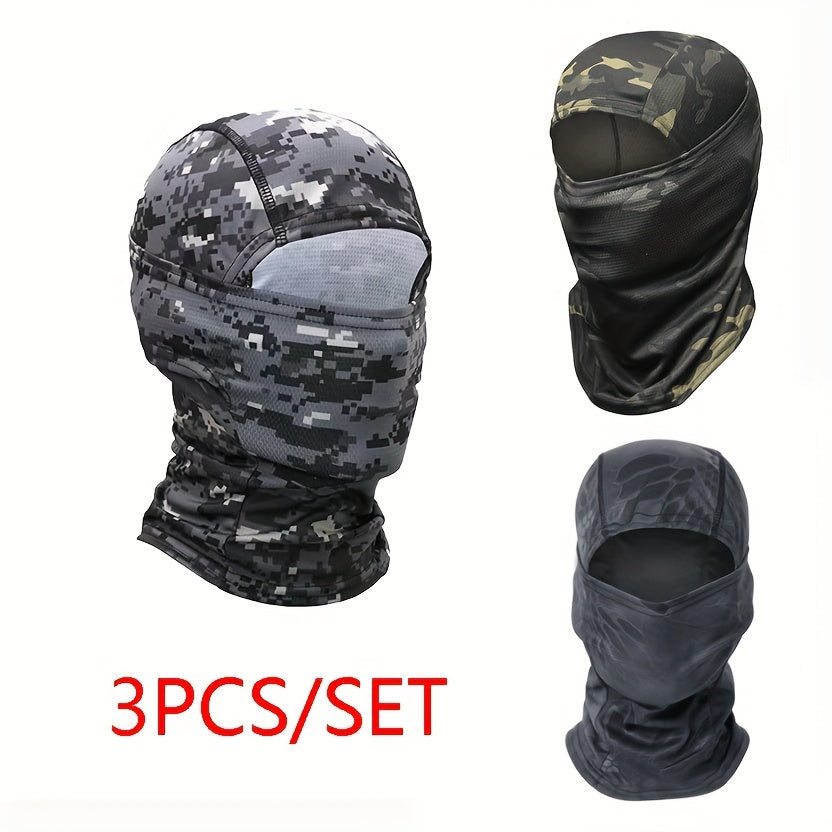 2/3 stuks Camouflage Balaclava Hoofddeksel Set voor Mannen en Vrouwen