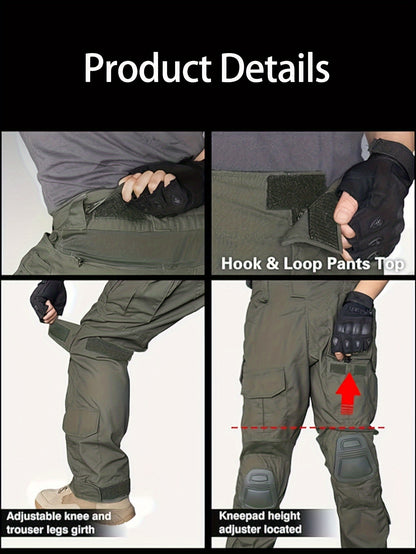 Klassieke G3 Camo Tactische Broek voor Heren - Duurzaam, Verstelbare Taille voor Wandelen, Klimmen, Kamperen en Outdoor Training