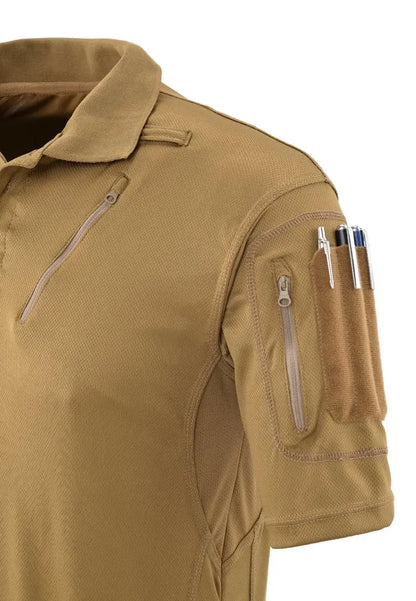 Op maat gemaakte tactische poloshirt voor heren |   Snel drogende performance poloshirt |   Producent van werkkleding voor buiten, korte mouwen