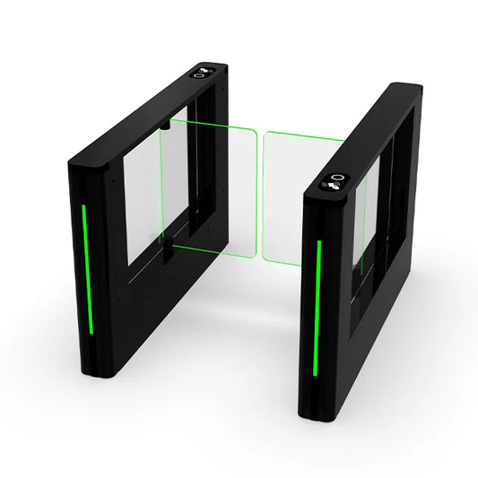 High Performance Black Swing Turnstile Gate Face Recognize Access Control System for Gym Security Entrance Competitive Price