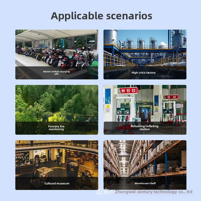 AI Intelligent Scene Machine Ultra 5MP Dual Light Tube Type Flame Recognition CMOS Cloud SDK