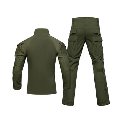 In Stock Tactical Combat Uniform Shirt and Pants with Elbow and Knee Pads Tactical Gear TC6535 Camouflage Colors