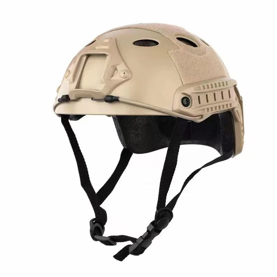 Tactical Fast Helmet Paintball Training Abs Fast protection Helmet Tactical Helmet with Detachable Full Face Protector