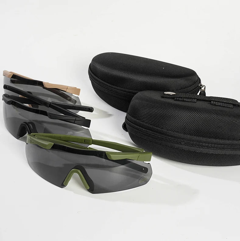 Googles Ballistische Shooting Zonnebril Outdoor Wandelen Tactische Glazen Schieten Brillen Bescherming Paintball Training Bril