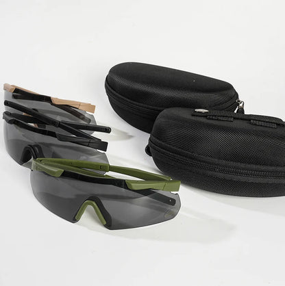 Googles Ballistische Shooting Zonnebril Outdoor Wandelen Tactische Glazen Schieten Brillen Bescherming Paintball Training Bril