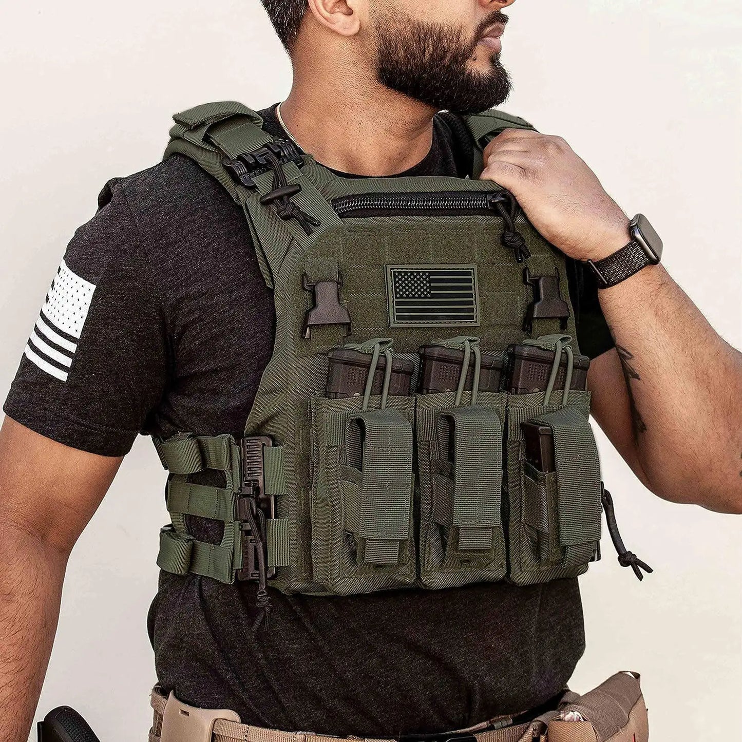 China Factory OEM Custom logo Quick Release Nylon Elite Training Gear Harness Mounted Tactical Vest