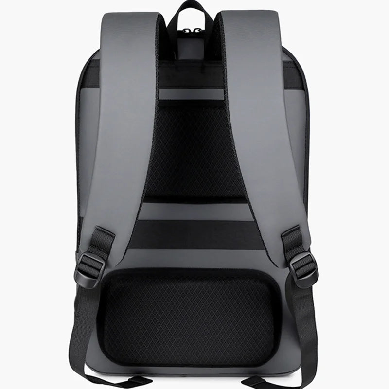 Unisex Classic Student Office Computer Bag Waterproof Nylon Leather Custom Anti Theft Laptop Backpack Zipper Closure Main Oxford