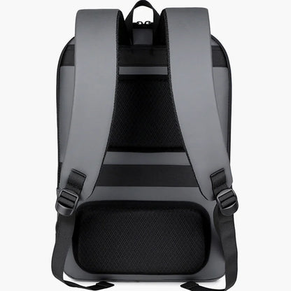 Unisex Classic Student Office Computer Bag Waterproof Nylon Leather Custom Anti Theft Laptop Backpack Zipper Closure Main Oxford