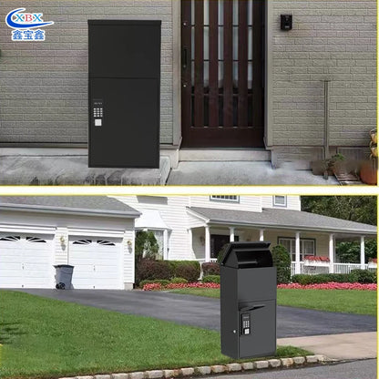 Smart Parcel Delivery Box Letterbox Metal Outdoor Mailboxes Apartment for Residential Houses Free Standing Free