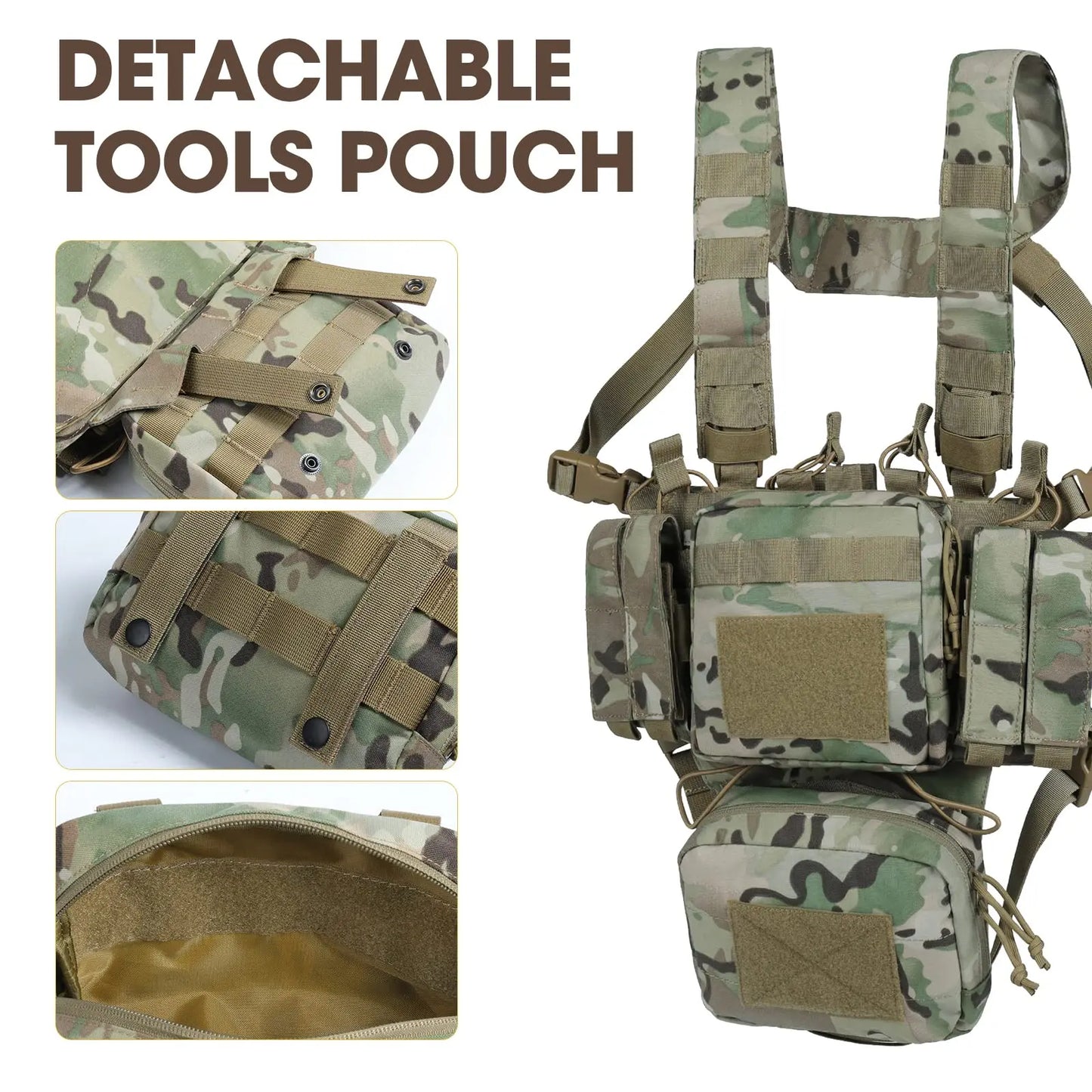 Camo Tactical Chest Rig Vest