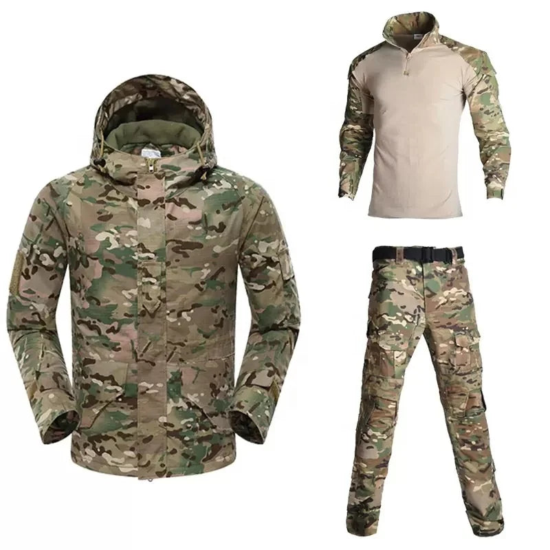 Camouflage Tactical Fleece Set