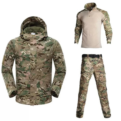 Camouflage Tactical Fleece Set
