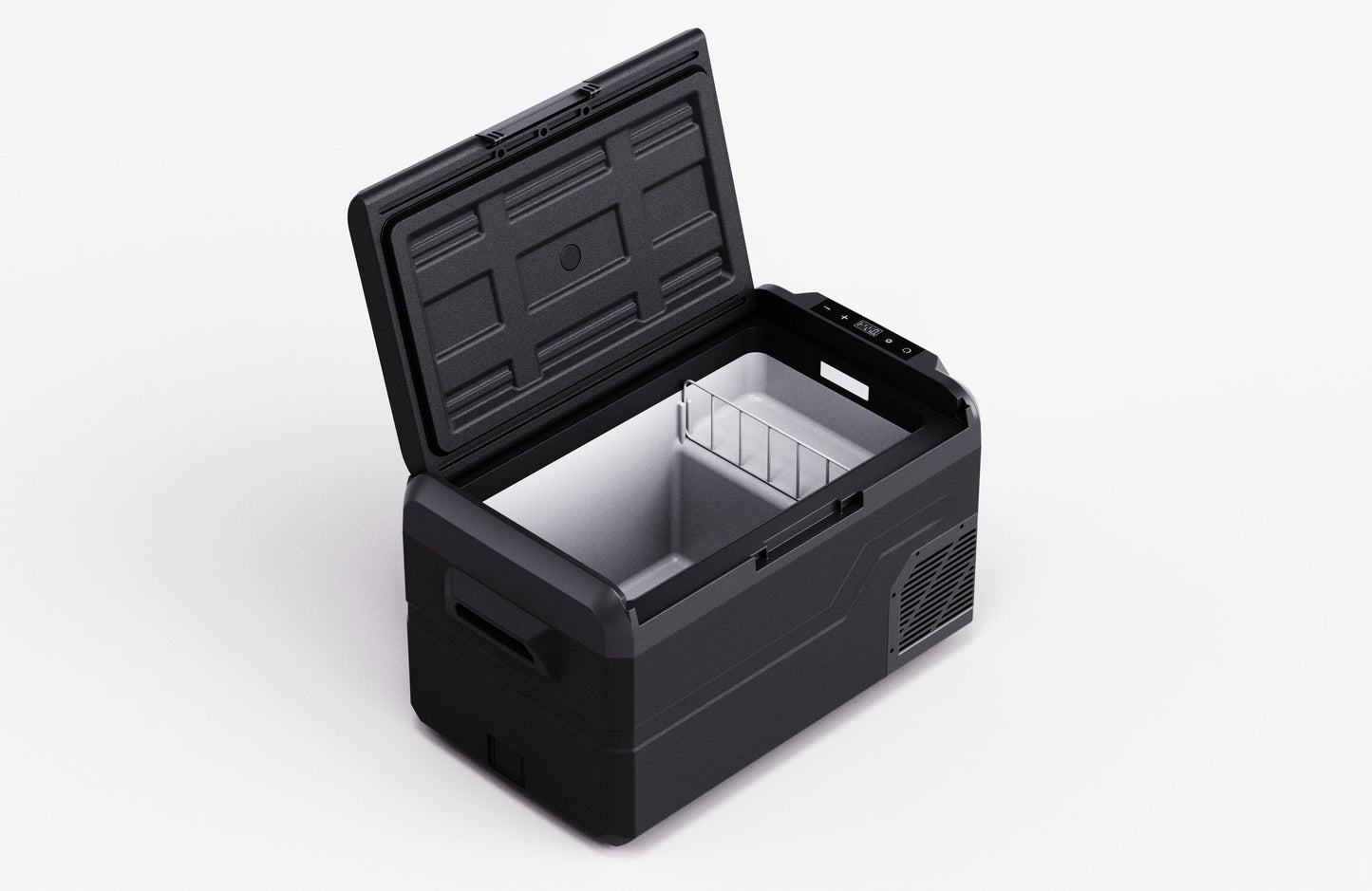 Safebond Portable 30L Compressor Car Refrigerator 12V 24V Small Freezer with Armrest Safe Cold Storage for Cars