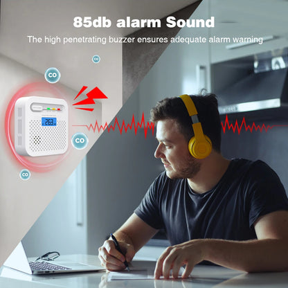 Smart WiFi Koolmonoxidemelder EN50291 & 10-Jaar Batterij