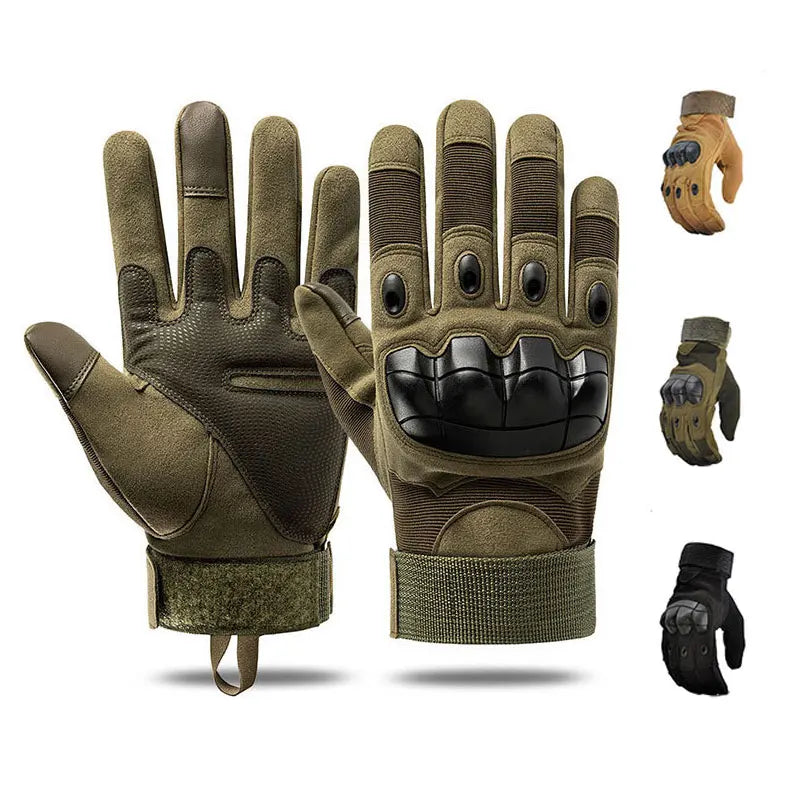 GAF Wholesale Green Anti-cut Hunting Outdoor Sport Training Full Finger Tactical Gloves