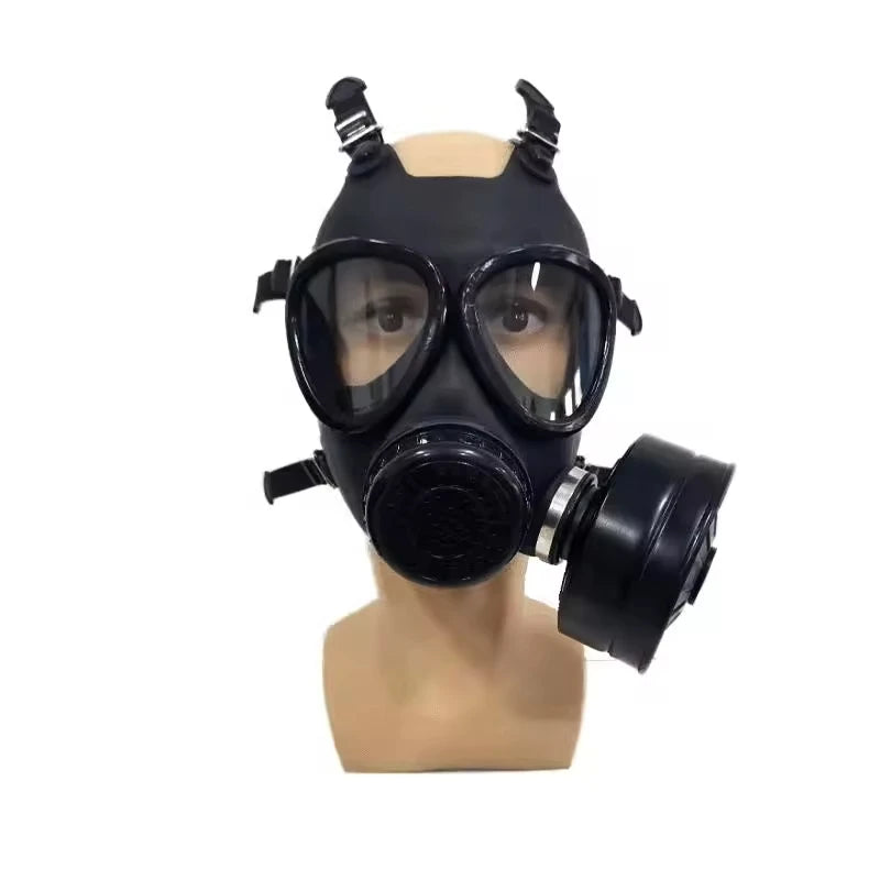 Tactical Full Face Silicone Gas Mask Firefighter Anti-Gas Respirator Personal Defense Equipment