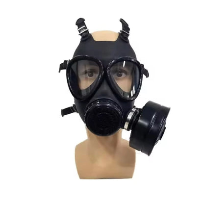 Tactical Full Face Silicone Gas Mask Firefighter Anti-Gas Respirator Personal Defense Equipment