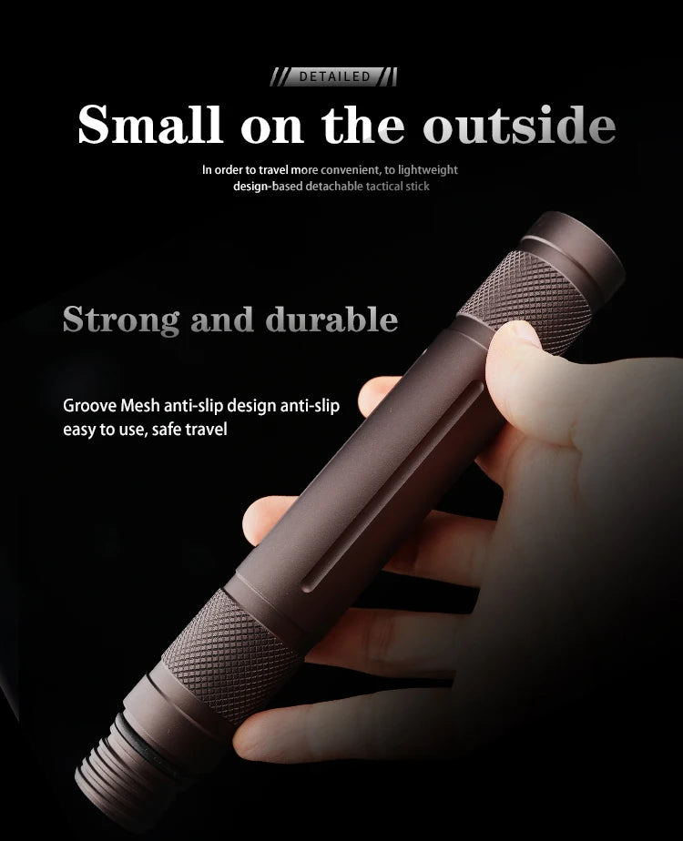 Best-Selling Stainless Steel Foldable Telescopic Poles Multifunctional Tactical Self-Defense Climbing Stick Hand Tool