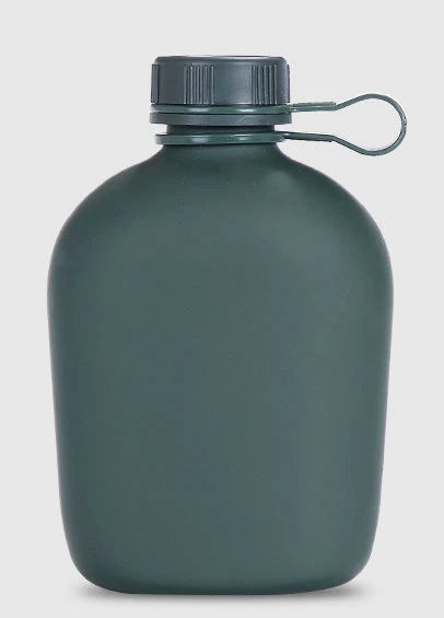 Outdoor Tactical Water Bottle Camouflage in Stock  Aluminum Kettle with Belt for Camping Canteen