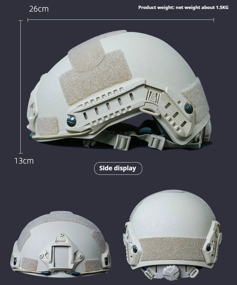 Upgraded Adjustable Straps Protective Combat Helmet New FAST Fiberglass Tactical Helmet