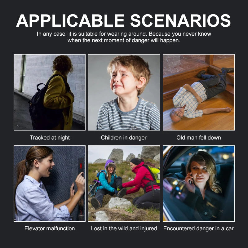 Shenzhen Custom Factory 130Db Loudest Siren Self Defense Alarm Elderly Kids Women Panic Emergency Personal Safety Keychain Alarm