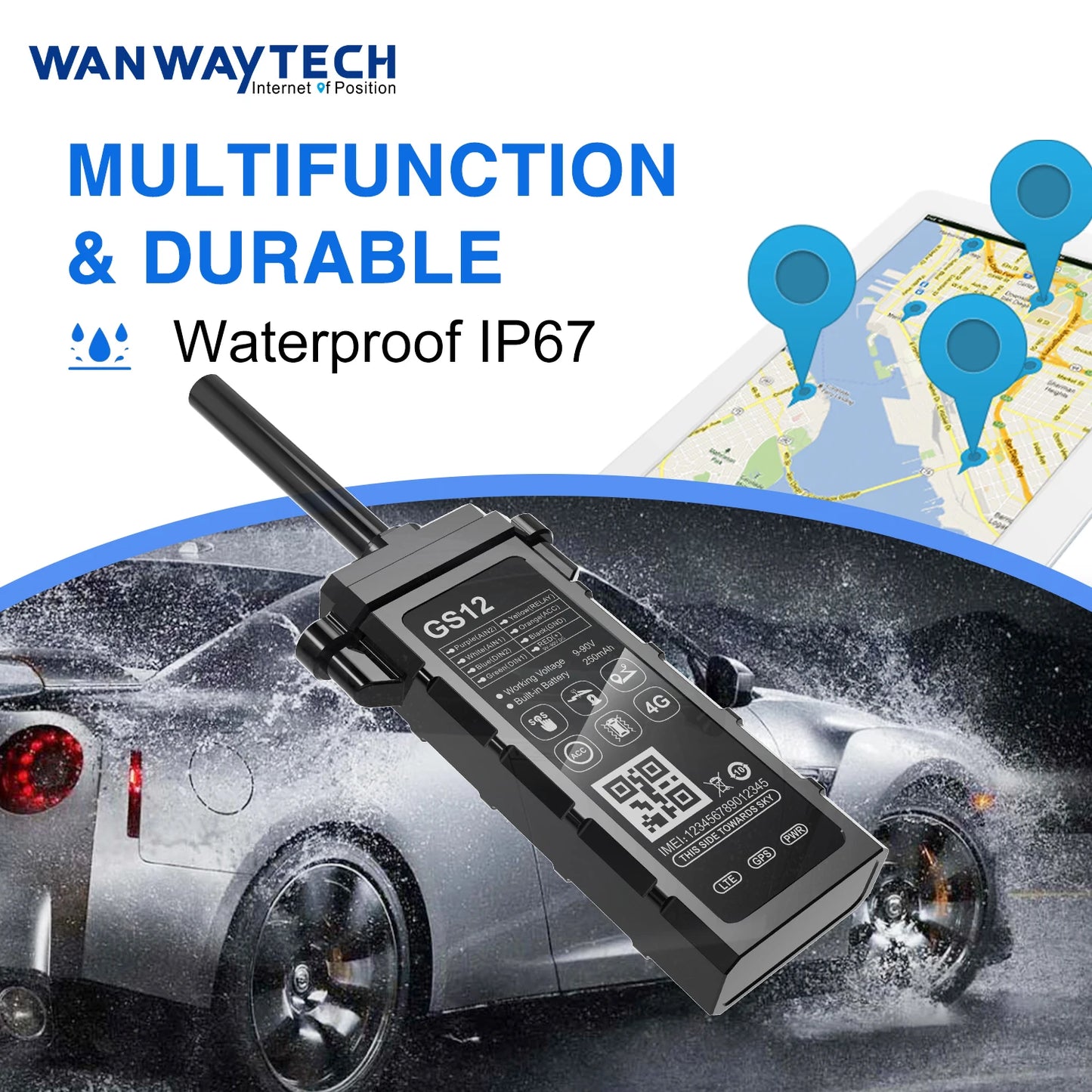 ESIM 4G Battery Gps tracker Vehicle Fleet Management Software Car Gps Trackers Tracking Device