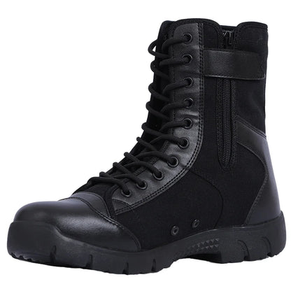SIKE Winter Tactical Combat Boots – Water Resistant, Side Zipper (SK2408C)