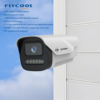 AI Intelligent Scene Machine Ultra 5MP Dual Light Tube Type Flame Recognition CMOS Cloud SDK