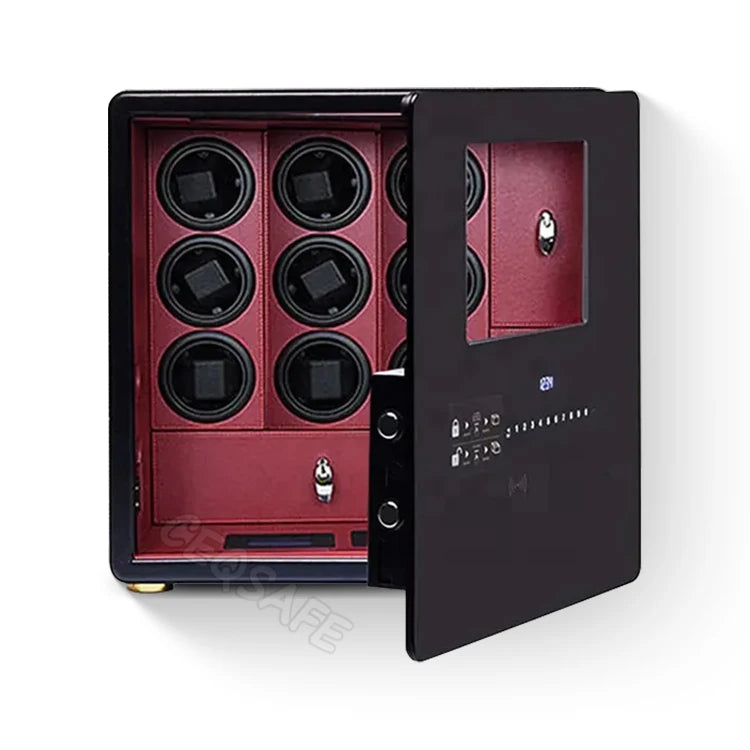 CEQSAFE Luxury 6 Automatic Watches Japan Box Safety Jewelry Parts Watch Winder Safe