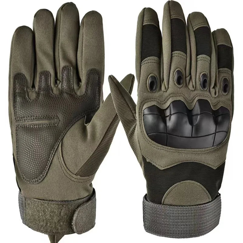GAF Wholesale Green Anti-cut Hunting Outdoor Sport Training Full Finger Tactical Gloves
