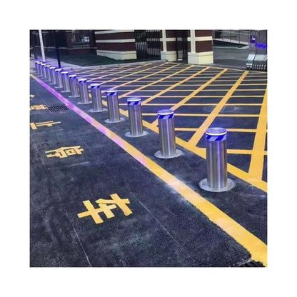 304 Stainless Steel Automatic Hydraulic Rising Bollard for Safety Barrier Parking Lifting Column Retractable Column Bollards
