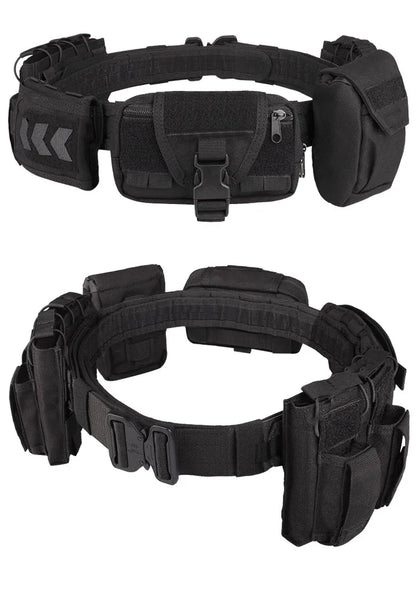 SIVI Multi Function Camo 6 Pcs Set Security Belt Combat Camouflage Molle Utility Duty Tactical Belt