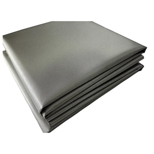 Copper Faraday Fabric RFID Blocking EMF 5G Signal Wifi Blocker Electromagnetic Radiation Protection Rib Style Metallic for