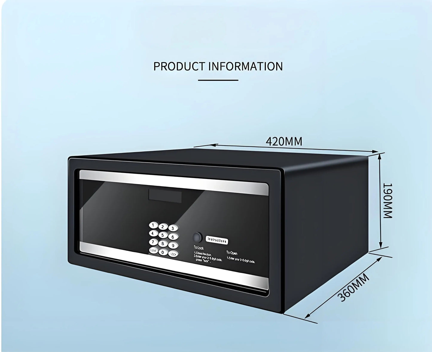 Small Office Hotel Safe Box with Electronic Lock