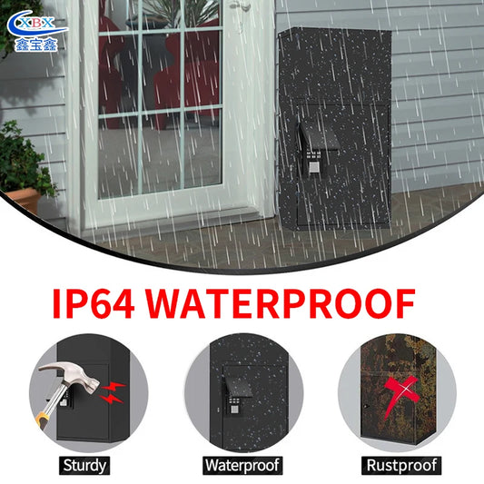 Smart Parcel Delivery Box Letterbox Metal Outdoor Mailboxes Apartment for Residential Houses Free Standing Free