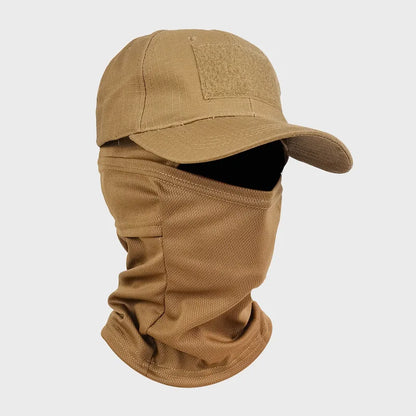 Tactical Camouflage Cap & Neck Gaiter Waterproof set