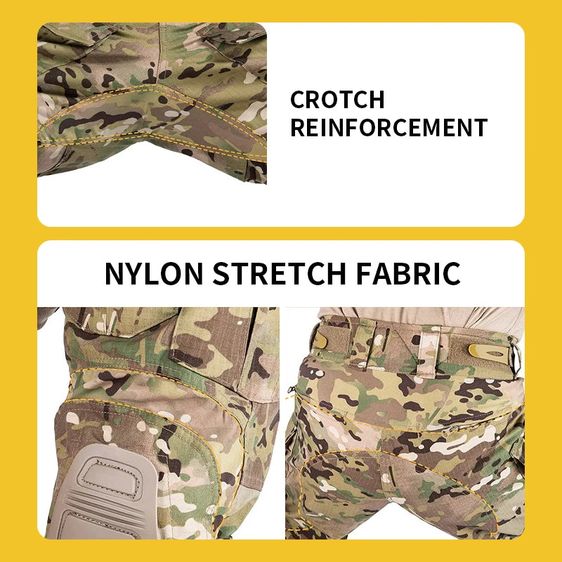 Sivi Outdoor Tc50/50 Heren Broek Slijtvastheid Tactico Uniforme Combat Broek G3 Tactische Broek Met Kniebeschermers