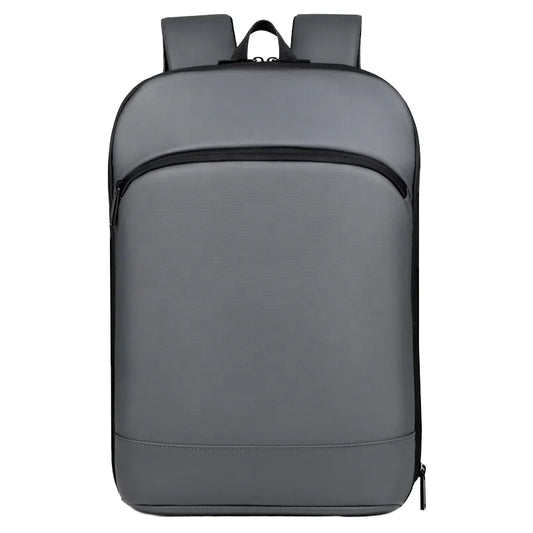 Unisex Classic Student Office Computer Bag Waterproof Nylon Leather Custom Anti Theft Laptop Backpack Zipper Closure Main Oxford