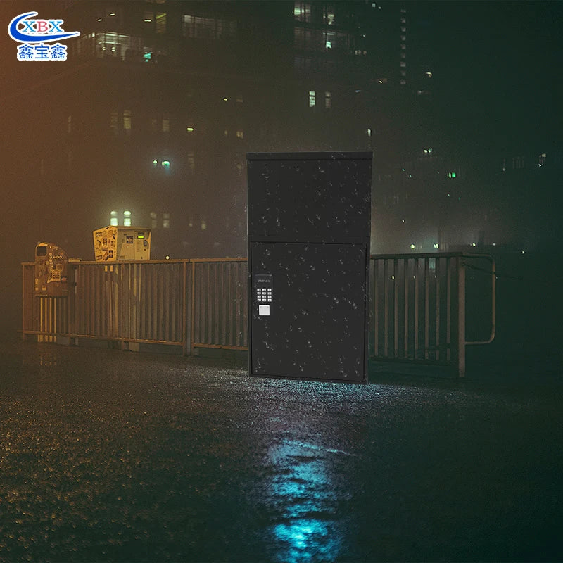 Smart Parcel Delivery Box Letterbox Metal Outdoor Mailboxes Apartment for Residential Houses Free Standing Free