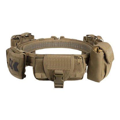 SIVI Multi Function Camo 6 Pcs Set Security Belt Combat Camouflage Molle Utility Duty Tactical Belt