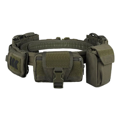SIVI Multi Function Camo 6 Pcs Set Security Belt Combat Camouflage Molle Utility Duty Tactical Belt