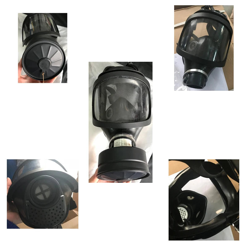 Factory Direct Sale Gas Mask protection Double Eyes Full Face Tactical Gas Mask Respirator Mask